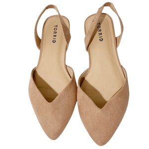 Torrid Pointed Toe Ballet Flats Size 8.5w
